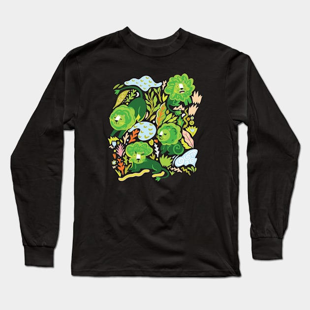 Lion broccoli Long Sleeve T-Shirt by PenguinHouse